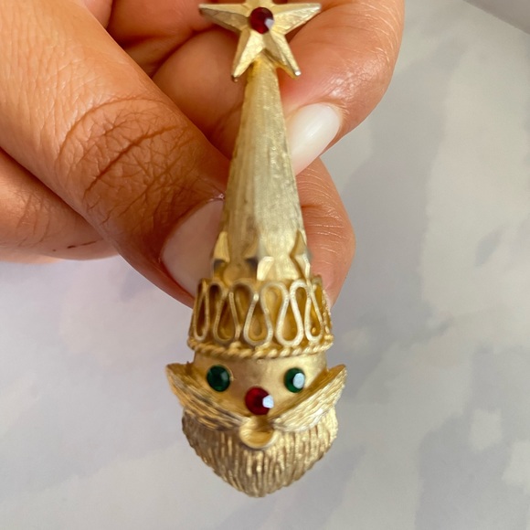 Vintage Mylu Santa Clause Christmas Brooch - Picture 7 of 7